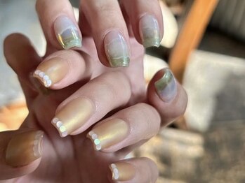 アイネイルズ 天神今泉店(I-nails)/ちぐはぐ春ニュアンス