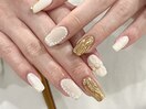 持ち込みデザイン/フラワ-ネイル