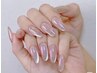 【HAND☆】うるうるオーロラxマグネットワンホンネイル