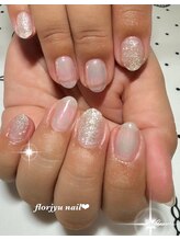 フロージュ ネイル(florjyu nail)/ラメ×オーロラ nail