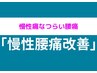 【☆慢性腰痛でお困りの方☆】慢性腰痛/根本改善コース☆初回限定¥3,980