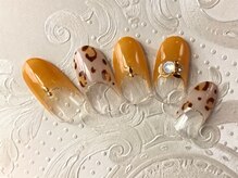 アイリッシュネイル 久屋大通店(Irish Nail)/ヒョウ柄×フレンチ　