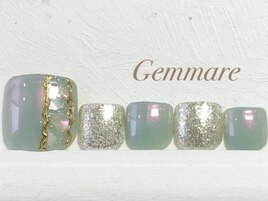 シェル大人フットネイル