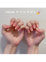 ハハ(HAHA)/チークネイル＋ラメライン