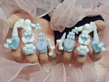 ベリッシモォセンスアーレ/白水色ネイル[大久保/新宿]