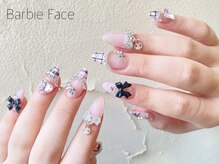 バービーフェイス 恵比寿(Barbie Face)/ピンクチェックネイル