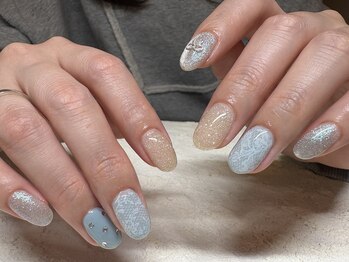 コーシェリ(koselig)/ブルーレースネイル