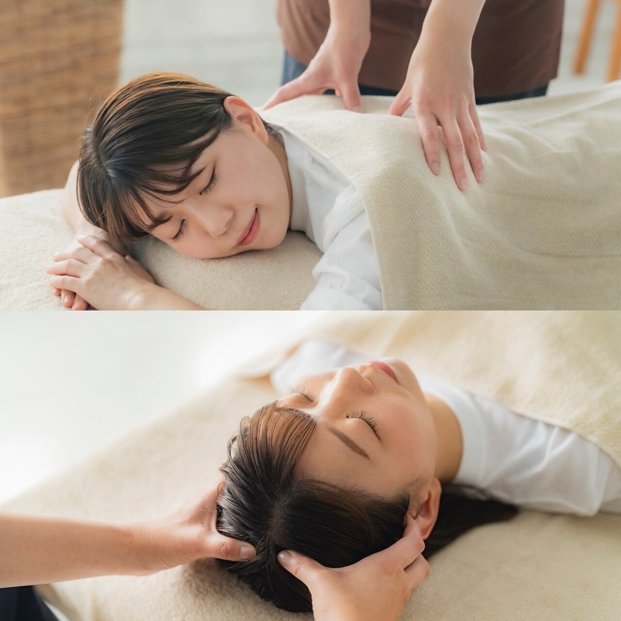 【平日限定】セット☆ボディケア30分+ヘッドケア10分 550円OFF◇計40分 \4290