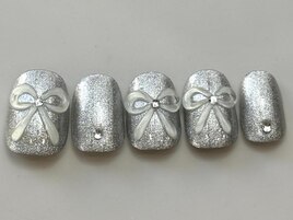 キラキラぷっくりリボン¥9000