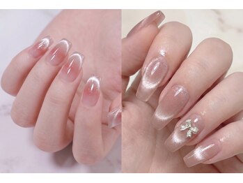 ラニ エカヒ 横浜店(Lani`ekahi)の写真/ネイル初心者さん大歓迎♪流行のマグネット＆ミラーでデザインお悩み解消！ちゅるんアートも◎