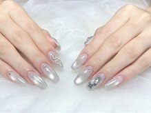 シルバーマグネットネイル