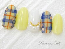 ラグジュアリー ネイルズ(Luxury Nails)/春＊チェックNail