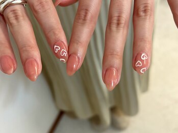 ぷっくりハートネイル☆Miyako