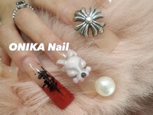 オニカネイル 表参道(ONIKA nail)/Long duck nailほし