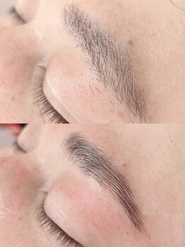 サロン チピ(salon chipi)の写真/眉メイクが苦手な方必見！ハリウッドブロウリフトでお顔の印象UP★男性も眉毛を整えて好印象&清潔感UP◎