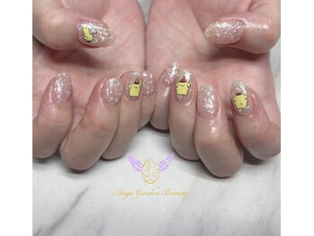 アンジェ ガーデン ビューティー(Ange Garden Beauty)/ポムポムプリンネイル