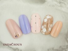 インフェイシャス 大丸福岡天神店/シンプルフラワーネイル 