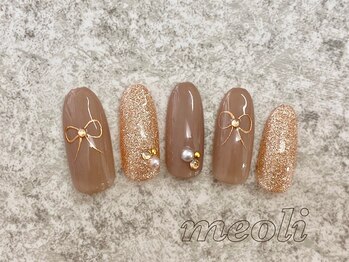 ミオリィ(meoli)/ワンカラー+ミラーアート