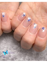 涼しげシェルネイル