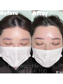 ドール アイラッシュ(D'or EYELASH)/HBL × Flat lash100