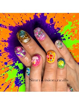 シンラヴィジョンネイルズ(sinravision.nails)の写真/海外トレンドや派手アートが得意なサロン◎やってみたいアートがある！という方、ぜひご相談ください☆