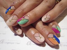 アンジェリーク ネイル(angelique nail)/ジェルネイルan-13☆¥13,500