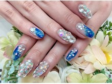 ネイルサロン ドレス(Nail Salon Dress)/【高】ブルーニュアンスネイル