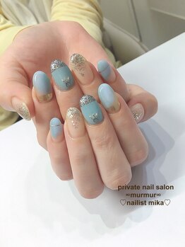 プライベート ネイルサロン マーマ(murmur)/ミラー&ラメネイル