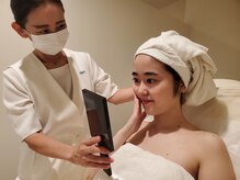 ポーラ ザ ビューティ 戸塚駅前店(POLA THE BEAUTY)/エステ前と後のお肌の変化を確認