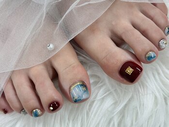 アンジュ(Ange)/【Foot】秋冬フットネイル