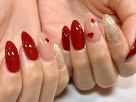 秋ネイル パラジェル/フィルイン