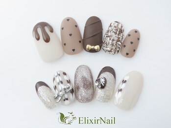 エリクサーネイル 渋谷(Elixir Nail)の写真/【ずっとオフ込定額¥5280からご用意★】デザイン多数♪モテ可愛~華やかまでお任せ♪
