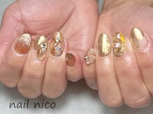 ネイルニコ(nail nico)/ゴールドネイル