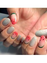 ミント(Mint.)/スイカネイル◇ジェルネイル
