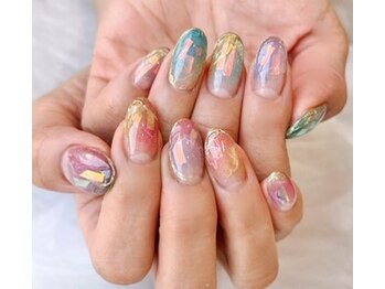 マグネットグラデーションネイル