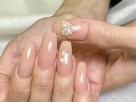 シェルでハートネイル