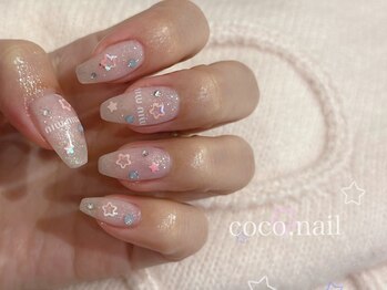 ココネイル 吉祥寺(coco.nail)/オフィスピンク　透明感　