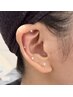 【ヘッドスパ】耳つぼジュエリー4個(両耳8個)＋ゆったりspa
