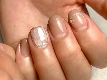オーラリー ネイル アート メゾン(ORRERY nail art maison)/ハンド / ヌードシェル