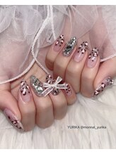 リアンド(Li&)/FLASHネイル×レオパード柄