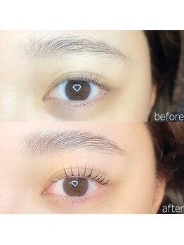 ダリアビューティー(Dahlia Beauty)/まつ毛パーマ×HBL before after