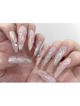 手描きアートが得意なサロン