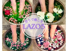 ラソファイブ(Lazo5)の雰囲気（アロマトリートメントの方にはフラワーバスが付いています☆）
