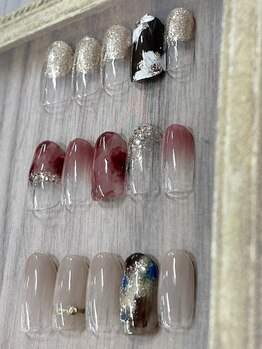 クレアネイル 高崎ウニクス店の写真/【定額メニューシンプルコース】シンプル可愛く♪ネイルデビューの方/ママさん/オフィスネイルにオススメ♪
