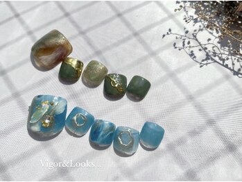 ヴィガー アンド ルックス 白金 目黒(Vigor&Looks)/ニュアンス　ミラー　グリーン