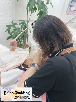 サロンドットプディング(Salon.Pudding)/眉メイクでお仕上げ