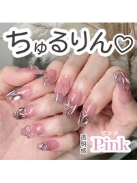 透明感ピンクリボン