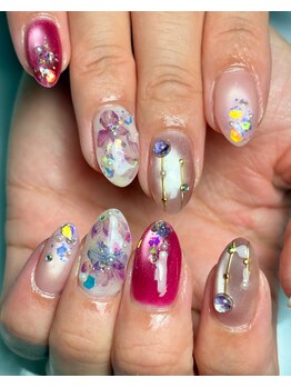 リラボ(Re.LABO)/梅雨ネイル