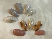 アペル(apare)/ニュアンス☆べっこうネイル