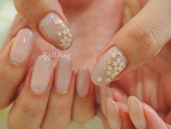 ネイルローズ(NAIL Rose)の写真/年齢を重ねた手元を、上品に美しく魅せるネイル*毎日の所作まで美しく見せたい方におすすめです◇